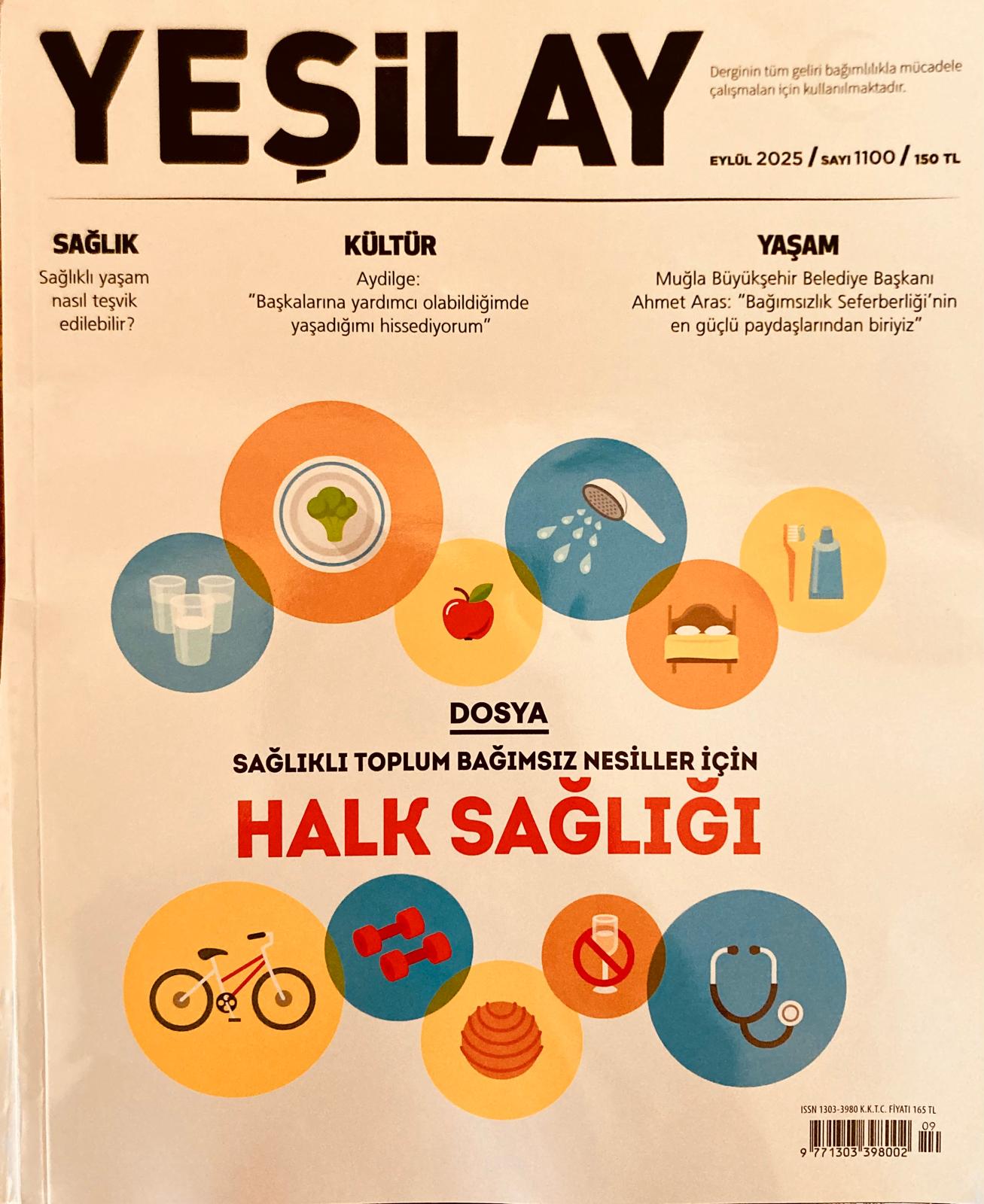 Yeşilay dergi Eylül